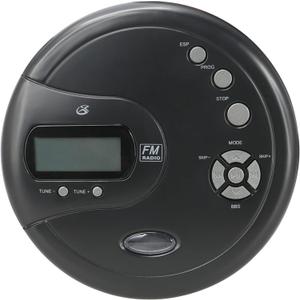GPX PC332B Portable CD Player with AntiSkip Protection, FM Radio and Stereo Earbuds  Black