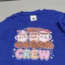 Funny Christmas Hot Cocoa and Marshmallow Crew T-Shirt 5-6 Y