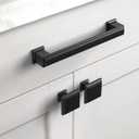 Asidrama 10 Pack Matte Black Kitchen Cabinet Knobs Drawer Cabinet Hardware Zinc Knobs for Dresser Drawers