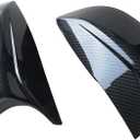 Side Mirror Caps, Door Mirror Cap Covers Compatible with Infiniti Q50 Sedan 2014-2020, Q60 2015-2020, Q70 2014-2019, QX30 2017-2019 (Carbon Fiber Pattern)