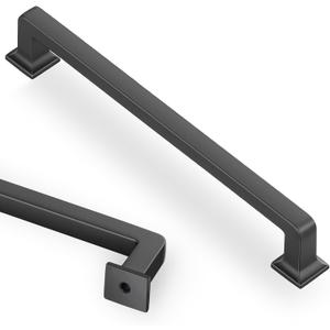 Lardmon 10 Pack 7.5 Inch(192mm) Gray Kitchen Cabinet Handles Modern Cabinet Pulls Kitchen Vanity Cabinet Hardware Timeless Drawer Pulls Handles, Gray (7.5x10)