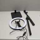 Ring Light with Stand for Desk,Adjustable Overhead Phone Mount with 10" Ring Light Tripod for iPhone,Phone Tripod with Light and Remote Phones Holder for Video Recording,Live Stream,Cooking Video