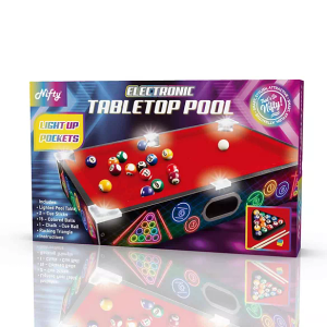 Game Hub LED Tabletop Pool Table - Elevate Your Space with Arcade Gaming Fun
