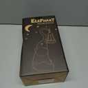 Garden Statues Elephant with Solar Lantern Outdoor Figurines Decorations for Patio Yard Lawn Ornaments Gifts for Birthday Mom Housewarming(Gray)