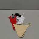 Cotton G String Thongs for Women T Back Gstring Underwear Seamless Panties Tangas Sexy 4 Pack Set Size M