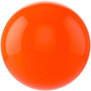 Gazing Globe Decor Ball, Hollow Gazing Ball, Seamless Stainless Steel Polished Reflective Smooth Mirror Garden Sphere Globe, Props of Photography, Garden Home Decor (Orange, Dia: 10 inch/25cm)