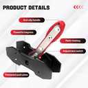 BARTOO Brake Caliper Press Tool, Brake Caliper Piston Spreader, Car Ratcheting Brake Caliper Piston Spreader Press Tool with 2 PCS Steel Plates, Red