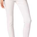 Amazon Essentials Women's Mid-Rise Stretchy Skinny Jeans - Discontinued Colors (8, White)
