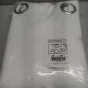 NICETOWN 100% Blackout Window Curtain Panels, Cold and Full Light Blocking Drapes with Black Liner for Nursery, 84 inches Drop Thermal Insulated Draperies (White, 2 Pieces, 52 Wide Each Panel)