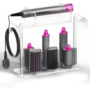 YeWink Airwrap Holder for Dyson - HQ Acrylic Hair Tool Storage Stand - Countertop Desktop Organizer for Dyson Styler and Accessories - Space-Saving Bathroom Beauty Holder
