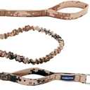 AUROTH Heavy Duty Dog Leash - Bungee, No Pull for Shock Absorption, Desert Camo for Medium Large Breeds, 6FT, 2 Padded Handles