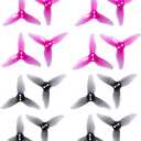 16pcs Gemfan Hurricane 2023 2 Inch 3-Blade Propeller 3 Holes Props 1105-1108 Motor for Toothpick RC Drone FPV Racing(8CW 8CCW)