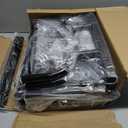 Ekisemio Heavy Duty Clothes Rack, Rolling Clothing Rack With Shelves Load 450 LBS, Double Rod Clothing Racks with Wheels for Hanging Clothes, Black