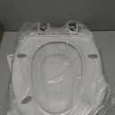 1M Family Toilet Seat, Patented Slow Close & Quick Releasing Technology, Anti-Wiggling, Easy to Install and Clean, Standard Elongated with Toddler Seat Built In (1 Piece)