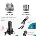 InnoGear Webcam Stand, Boom Arm Mount Stand for Logitech Webcam BRIO 4K C920 C920S C922 C922x C925e C930 NexiGo N60, 1/4"-3/8" and 3/8"-5/8" Screw for Blue Yeti Snowball Yeti Nano and Other Mics