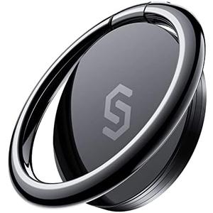 Syncwire Cell Phone Ring Holder Stand, 360 Degree Rotation Finger Ring Kickstand Polished Metal Phone Grip for Magnetic Car Mount
