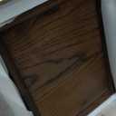 Narrow Nightstand, Mid Century Modern Nightstand, Solid Wood Bedside Table, Side Table witn Drawers (Walnut, 11.81inches)