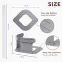 Bed Sheet Holders for Corners Keep Sheets Firm & Tight, Secure Fitted Sheet Holders for Corners, Sheet Fasteners with Lock Straps, Durable Bedding Clips (4Pack, Grey)