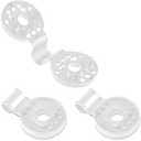 Frienda 30 Pieces Round Shade Cloth Plastic Clip Reusable Heavy Duty Sunshade Fabric Net Fixing Clip Attachment and Placement for Sun Shade Net Anti Bird Garden Waterproof Netting Accessories(White)
