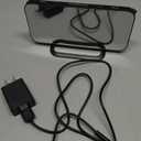 Slim LED Digital Alarm Clock, Mirror Surface for Makeup, with Diming, Large Display, Easy Setting, USB Ports, Modern Decor for Bedroom, Desk, Idea Holiday Gift for Women, Sister, College Girl, Black