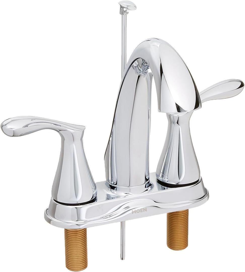 Moen WS84948 Two-Handle High Arc Bathroom Faucet, Chrome