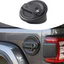 RT-TCZ Fuel Filler Door Locking Gas Tank Cap Cover Decoration Exterior Accessories for 2018-2023 Jeep Wrangler JL JLU,Black