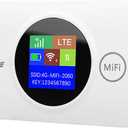 4G LTE Mobile Router, 300Mbps High Speed Portable Hotspot Devices with SIM Card Slot and 3000mAh Battery Plug and Play Setup for Travel Camping Outdoor Business
