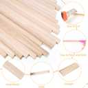 140Pcs 1/4" x 12" Balsa Wood Sticks, Square Dowel Rods Unfinished Balsa Wood Strips Hardwood Sticks for Crafts DIY Projects Models Making