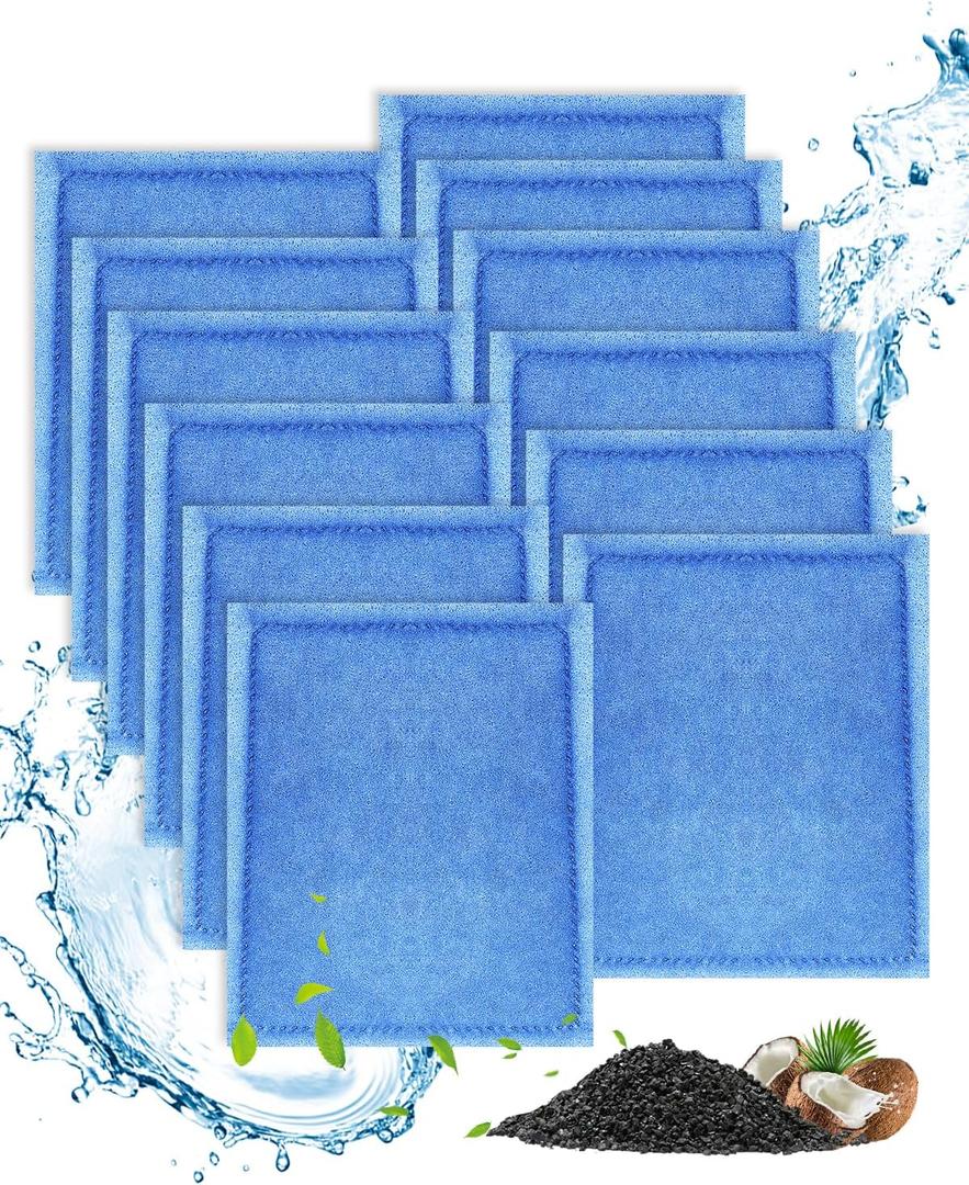 12PCS Rite Size C Aquarium Filter Compatible with Marineland Penguin PRO 275/375 & Original Penguin 200/350 - Replacement Filter Cartridges Media Fit for 20-40/30-60 Gallon Fish Tank