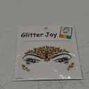 face jewels for makeup Festival Wedding Face Gems Temporary Tattoos mermaid halloween Bindi Fusion Headpiece Body Jewellery bindi face jewel(Topaz gold/SR16)