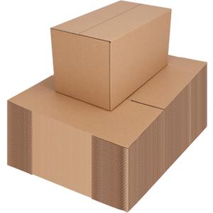 CRUGLA 40 Packs 11x6x6 Shipping Boxes for Small Business, Corrugated Cardboard Boxes Bulk for Shipping Packing Mailing (Brown)