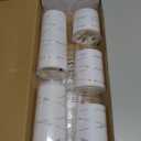 Homemory Pure White Flameless Candles with Embedded Star String Fairy Lights, Battery Operated Candle, LED Candles, Fake Candles with Remote Control and Timer, Set of 5(H4"5"6"8"8")