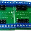2pcs ESP32-Cam Terminal Breakout Board 16 Pins GPIO Expansion Board, Compatible for ESP32-Cam