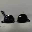 Cyxus Foldable Sunglasses Half Rim Folding Sunglasses Classic Polarized UV400 Shades For Men Women 1015 (03-black)