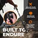 Trekology Trek-Z Collapsible Hiking & Trekking Poles - Balance Support for Seniors, Women, and Men, 2pc Per Set