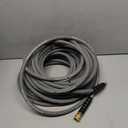 OCPTY Non Marking 3/8 4200 PSI Pressure Washer Hose 100 FT,30M for Hot/Cold Water Rubber Wire Braided, Kink Freely Swivel 3/8; Quick Connection, Industry Grade for Power Washer, Super Wear Resistance