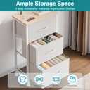 OLIXIS 3 Drawer Dresser for Bedroom, Small Night Stand Chest of Drawers