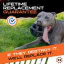 Monster K9 Ultra Durable Dog Ball  - Tough, Heavy Duty Dog Toy for Aggressive Chewers - Safe Non-Toxic Natural Rubber - Chew, Tug & Fetch - Med/Large Breed, 5.5