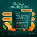 Sugar-Free NAC Gummies for Kids and Adults with Vitamin C & Zinc - 60 Chews, Expiration Date 07/2028