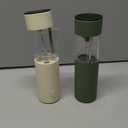 Electric Salt & Pepper Grinder Set (2 Pack)  USB Rechargeable, Adjustable Coarseness, One-Handed Operation with LED Light  Automatic Spice Mill Shaker for Kitchen, Dining, or Camping