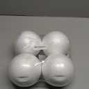 Styrofoam Balls 6 Inch,4PC Large White Foam Balls for Crafts, DIY Craft Giant Foam Ball for Home and School, Smooth Solid Round Ball (Styrofoam-6in-4pc)