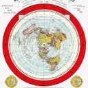 Flat Earth Map - Gleason's New Standard Map Of The World - Medium 18" x 24" Poster Includes FREE eBook and Flat Earth Bumper Sticker