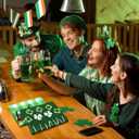 Honoson 6 Pcs St Patrick's Day Kitchen Towels St. Patrick's Day Dish Towels Shamrocks Gnomes Plaid Absorbent Bathroom Set Tea Cloth for Kitchen Home 16 x 24 Inches(Light Green,Vivid Style)