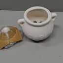Fox Run Garlic Keeper and Storage, White Ceramic, 5.25" x 4.25" x 5.5"