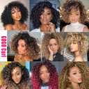 7 Packs GoGo Curl Crochet Hair 10 Inch Short ginger Curly Crochet Hair for Women Deep Wave Beach Curl Crochet Braids Synthetic Braiding Hair Extensions (10 Inch, ginger)