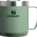 STANLEY Everyday Camp Mug | Drink Through Lid | Cup for Coffee, Tea and Drinks | Insulated Stainless Steel Coffee Mug | BPA-Free (12 Ounces, Hammertone Green)