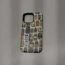 Case Compatible with iPhone 15 Pro Max,Scratch Resistant Hybrid 2-Layer Hard Shell Phone Case,Pickle Dill Collage Green