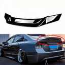 Rear Spoiler Compatible with 2006-2011 Honda Civic, Duckbill Fits for 2006 2007 2008 2009 2010 2011 4 Door Sedan, Exterior High Kick Trunk Tail Deck Lid Wing Lip (Glossy Black)