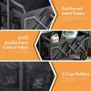 330LBS LoadBearing, Wagons Carts Foldable,Portable Utility Shopping Cart with Wheels, 600D Double Oxford ClothFolding Portable Utility Outdoor Wagon for GroceryCollapsible Wagon with Wheels
