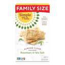 4 x Simple Mills Almond Flour Crackers, Family Size, Rosemary & Sea Salt - Gluten Free, Vegan, Healthy Snacks, 7 Ounce (Pack of 1)